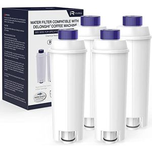 iRhodesy 4 x waterfilters voor Delonghi DLSC002 koffiezetapparaat, compatibel met Delonghi ECAM, Esam, ETAM, BCO, EC