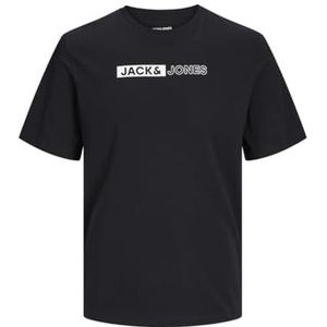 JACK & JONES Jjecorp Logo Tee Play SS O-hals Noos T-shirt voor heren, zwart/print: Play 5