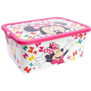 Stor Boîte de rangement Minnie avec fermeture à clic de 13 litres