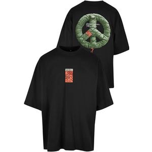 Mister Tee Heren T-Shirt Peace Enorme Zwart XL Zwart XL, SCHWARZ