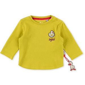 Sigikid Baby meisje shirt met lange mouwen van biologisch katoen T-shirt Baby Girl, geel/effen