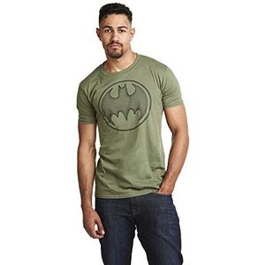 dc comics Batman 3D T-shirt voor heren, groen (Military Green Military)