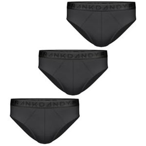 Frank Dandy 3-pack Legend Organic Slips voor heren (3 stuks), zwart.