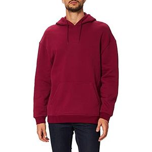 Build Your Brand Oversized basic hoodie voor heren, verkrijgbaar in vele kleuren, maten XS tot 5XL, Bordeaux