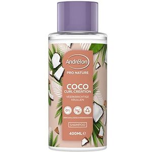 Andrélon Pro Nature Coco Curl Creation Shampoo voor natuurlijke en duurzame krullen, 400 ml
