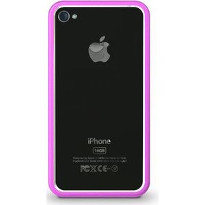 XtremeMac BO5-33 Slim Roze rand beschermhoes voor Apple iPhone 4/4S Aluminium Case - Roze