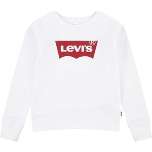 Levi's Kids Lvg Key Item Logo Crew Sweatshirt voor meisjes, rood/wit