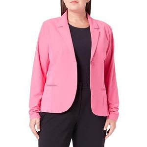 Kaffe Kaffe Damesblazer Single Breasted Notch Lapel Slim Fit Hip Length Blazer Dames, Roze