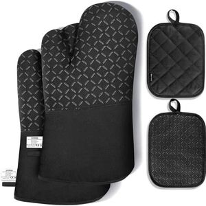 OUTDOUSE Ovenhandschoenen, pannenlappen, ovenhandschoenen, bakhandschoenen, keukenhandschoenen - OUTDOUSE ven Mitts Set van 4 warmtebestendig