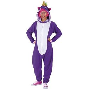Rubie's - Officieel kostuum - Rubie's-Rubies overall, pyjama, eenhoorn, paars, maat M - L - S8450