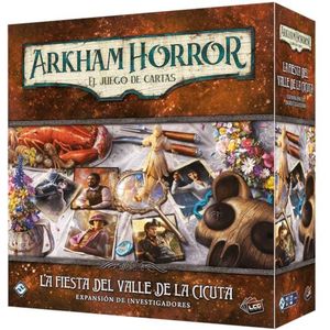 Fantasy Flight Games Arkham Horror Het kaartspel: het feest van de hemlock-vallei | uitbreiding van de onderzoekers | vanaf 14 jaar | van 1 tot 4 spelers | 30-120 minuten per partij | Spaans