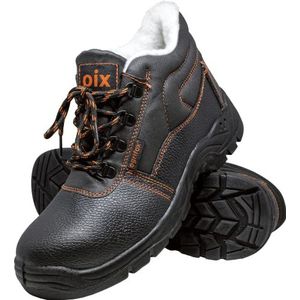 Ogrifox OX-OIX-TO-SB werkschoenen voor heren en dames, geïsoleerde veiligheidsschoenen, ISO EN20345, zwart/oranje, maat 42
