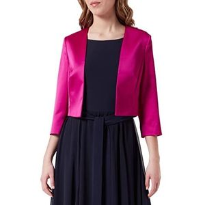Vera Mont Damen Bolero met holle vouwen, paars/roze, 48, Paars/Roze