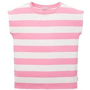 TOM TAILOR 1036127 T-shirt voor kinderen, meisjes, gestreept, 1 stuk, 31691 - Roze strepen