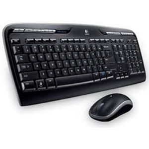Logitech MK330 Combo Draadloos toetsenbord en muis voor Windows, 2,4 GHz met USB-ontvanger, draagbaar, multimedia-toetsen, lange batterij, PC/laptop, Sloveïsch toetsenbord