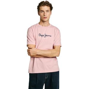 Pepe Jeans Eggo N T-shirt voor heren (1 stuk), Roze