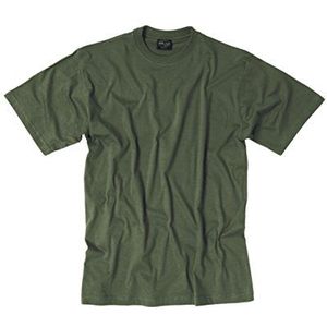 Mil-Tec Heren T-shirt met korte mouwen militaire stijl 6 kleuren om uit te kiezen, olijfgrijs