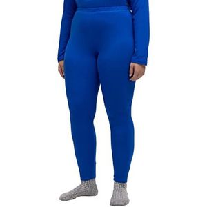 Ulla Popken Functionele skileggings, sneldrogend, elastische tailleband, damesbroek, koningsblauw, 56-58, koningsblauw