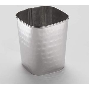 American Metalcraft FCH35 mok, vierkant, gehamerd roestvrij staal, 340 ml, hoogte 8,9 cm, breedte 8,9 cm, lengte 8,9 cm