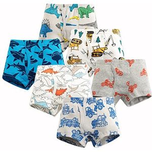Little Hand Jongens boxershorts ondergoed voor baby's, ondergoed, kinderen, boxershorts, tractor, dinosaurus, 10-11 jaar, tractor dinosaurus