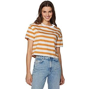 Mavi T-shirt rayé pour femme, Orange, M