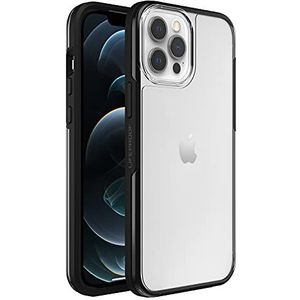 LifeProof Beschermhoes voor Apple iPhone 12 Pro Max, dun, transparant, schokbestendig, SEE-serie, zwart kristal, transparant/zwart