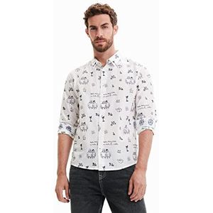 Desigual Cam_frank 1000 wit T-shirt voor heren, Wit