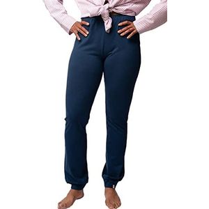 greenjama Pantalon de pyjama pour femme en laine certifié GOTS, Bleu outremer, 38