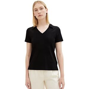 TOM TAILOR T- Shirt Femme, 14482 - Deep Black., XXL