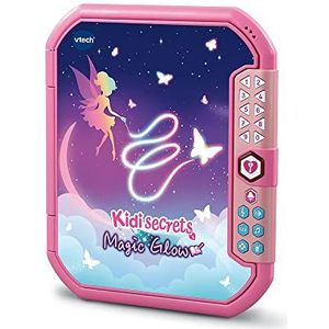 VTech - KidiSecrets Magic Glow Elektronisch dagboek met een code, 5 activiteiten en spelletjes, geheim papieren notitieboek met onzichtbare inktstift, cadeau voor kinderen van 6 jaar tot 12 jaar -