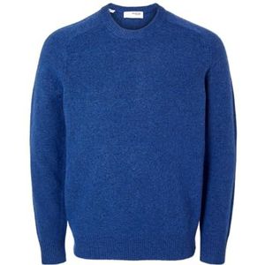 SELECTED HOMME Slhrai Ls Knit Crew Neck Noos Herentrui (1 stuk), Limoges