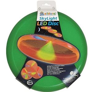 alldoro Sky Light Disc 63017 werpschijf met 3 leds voor strand, tuin en buiten, groen, Ø ca. 27 cm