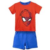 2-delige set Spiderman - T-shirt en shorts - maat 18 maanden - gemaakt van 100% katoen - koel en comfortabel - knoopsluiting - origineel product ontworpen in Spanje, meerkleurig, 18 maanden,
