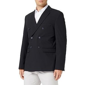 SELECTED HOMME Blazer classique à double boutonnage pour homme, Noir, 106