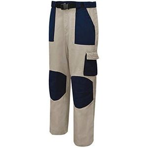 Misemiya - Werkbroek, meerdere zakken, uniform, industrie, werkplaats, mechanica, techniek, loodgieter, metselaars, ref. 875, Beige