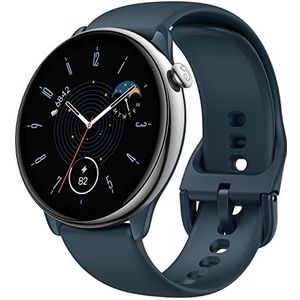 Amazfit GTR Mini, 43 mm, smartwatch voor dames, 14 dagen batterijduur, SpO2, slaaptracking, 120 sportmodi, smartwatch sport, GPS, blauw