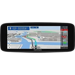 TomTom GO Discover autonavigatiesysteem, 12,7 cm, verkeersinformatie, waarschuwingen voor gevarenzones, wereldkaarten, snelle updates via wifi, parkeren, brandstofprijzen, aangedreven magnetische houder, zwart
