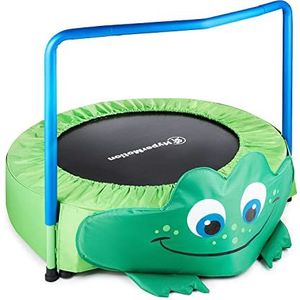 HyperMotion, Trampoline kinderen kikker 90 cm trampoline met schuimrubberen handvat voor kinderen van 3 tot 6 jaar indoor outdoor 50 kg