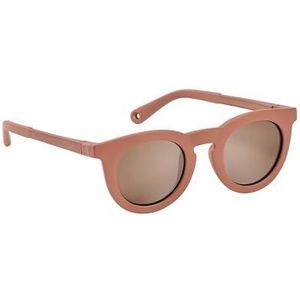 BÉABA, Zonnebril voor kinderen van 4 tot 6 jaar, 100% uv-bescherming – CAT 3, zijdelingse bescherming, optimaal comfort, 360 graden verstelbare poten, zichtbaar, retro-collectie, Sunshine Terracotta