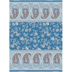 Bassetti Genova 9324214 - warme Jacquard B1 Mako-satijnen deken, 140 x 190 cm, blauw