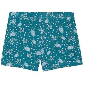 Gocco Boxer imprimé tortues pour enfants, turquoise, 5-6 ans