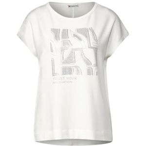 Street One A321039 T-shirt voor dames, gebroken wit