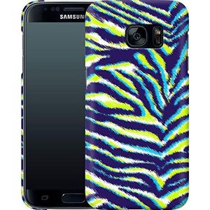 caseable Samsung Galaxy S7 Hoes Hard Case Beschermhoes Schokbestendig Krasbestendig Kleurrijk Ontwerp Rondom Print Zebra Neon Dierenprint