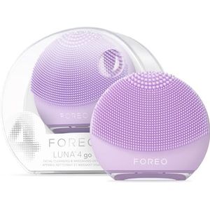 FOREO LUNA 4 GB reinigingsborstel, massage en verstevigende gezichtsborstel, premium borstel, verbetert de opname van de verzorging, reisaccessoires voor gezicht, alle huidtypes, lavendel