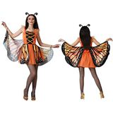 Atosa Kostuum Vlinder Oranje Volwassen XS