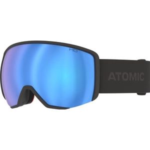 ATOMIC REVENT L HD Skibril - Zwart - Skibril met contrasterende kleuren - Hoogwaardige gespiegelde snowboardbril - Bril met Live Fit Frame - Skibril met dubbel