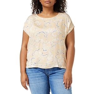 Peppercorn Cigga T-shirt voor dames, 0273p Warm Zand Pr