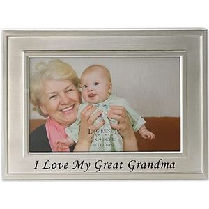 Lawrence Frames I Love My Great Grandma fotolijst van geborsteld metaal, 10,2 x 15,2 cm, collectie Sentiments
