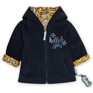 Sigikid Fleecejas voor babymeisjes, met capuchon, voor kinderen, voor baby's, meisjes, Blauw/opschrift