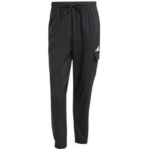 adidas Homme ESSENTIALS SMALL LOGO CARGP PANT, Black/White, L